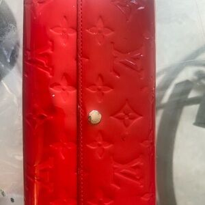 Red LV Wallet